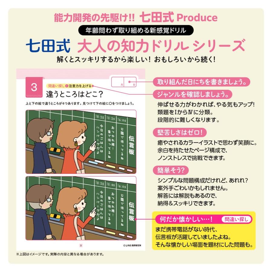七田式 大人の知力ドリル 知恵 脳活 脳トレ ドリル 認知症 予防 脳