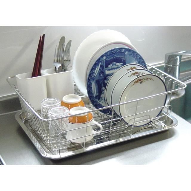 水切りかご ステンレス 水切り 食器洗い シンク カゴ 洗った食器の水切りカゴ Cst K001 シムネット ヤフー店 通販 Yahoo ショッピング