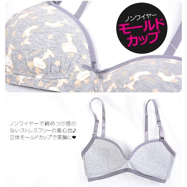 ノンワイヤー ブラジャー ショーツ ワイヤーなし ブラ パンツ 下着 Peanuts キャラクター 婦人 小学生 中学生 高校生 中高生 ガールズ S M L 送料無料 Sn5n 214 216 こども服のsir サー 通販 Yahoo ショッピング