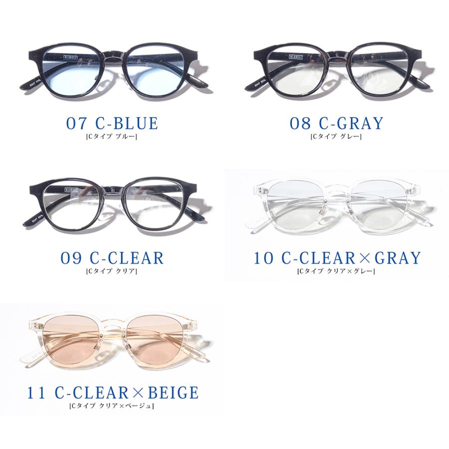 サングラス メンズ 夏 秋 カラーレンズ ブルーレンズ ボストン 丸