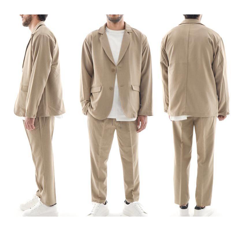 セットアップ メンズ 春夏 春服 Trストレッチ ストレッチ 30代 40代 ベージュ カーキ M L 6306set Slowgan 通販 Yahoo ショッピング