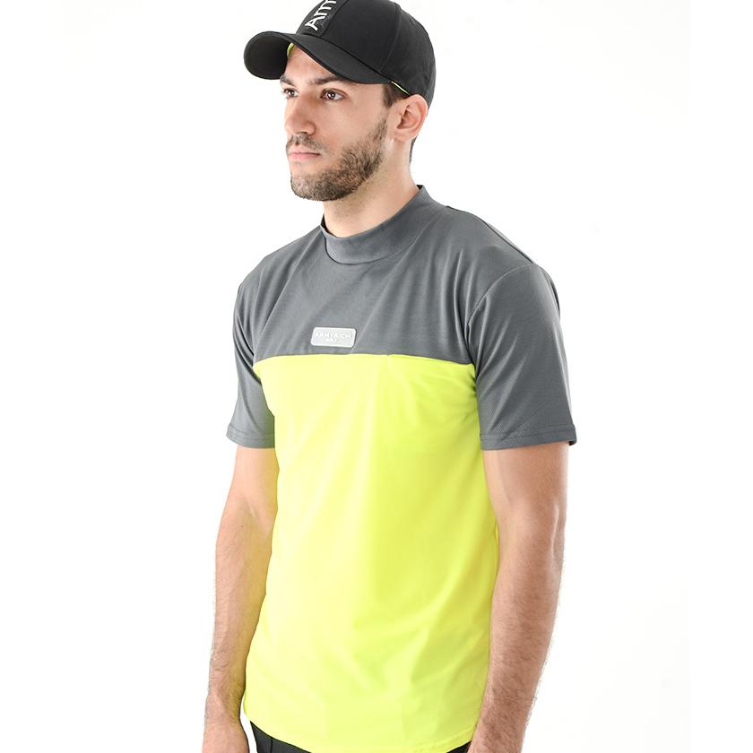 Tシャツ メンズ 夏服 春夏 モックネック ハーフネック ハイネック 半袖tシャツ メッシュストレッチ スパンデックス 伸びる タイト Cas 843a Slowgan 通販 Yahoo ショッピング