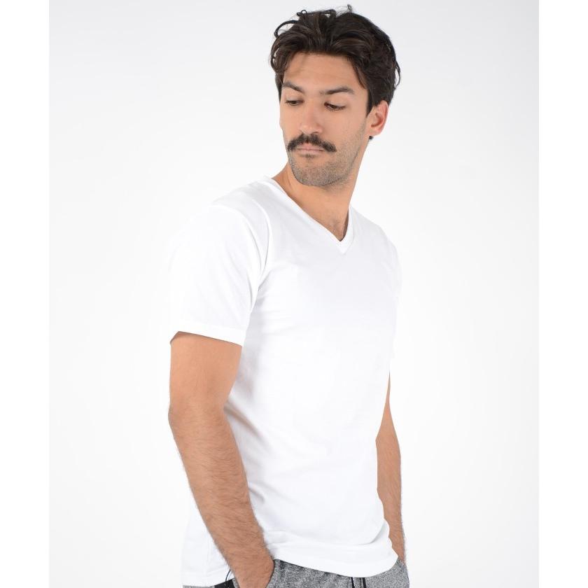 Tシャツ メンズ 春夏 春服 無地 ストレッチ スパンデックス 伸びる 半袖 スポーティー Vネック 大きいサイズ ホワイト ブラック ネイビー M Xl Cbs 859 Slowgan 通販 Yahoo ショッピング