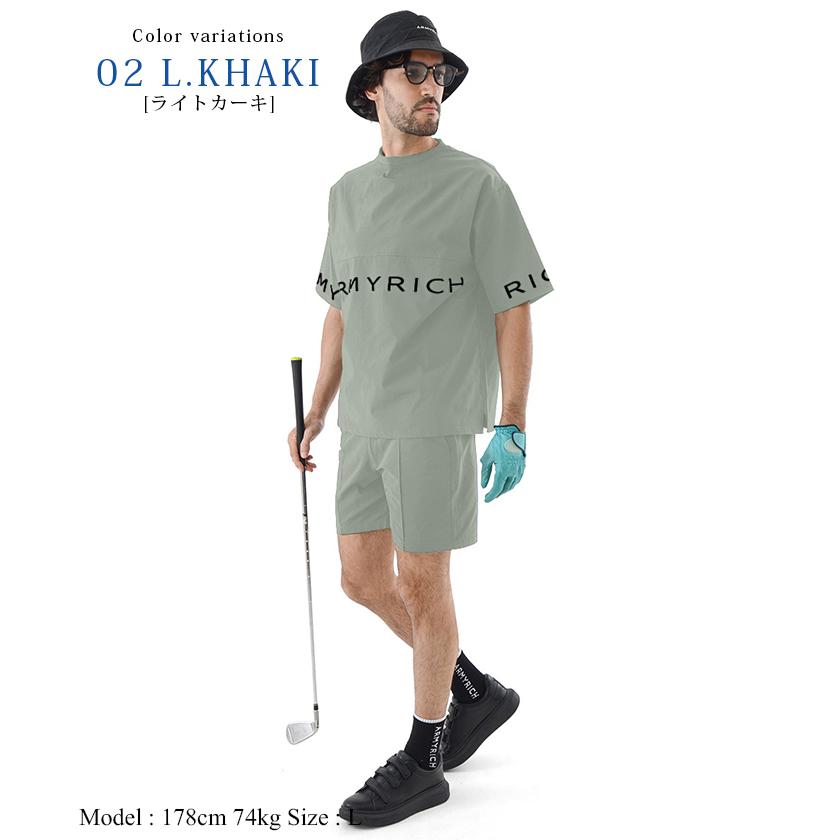 ジーフォア ゴルフ メンズ 半袖 Tシャツ ショートパンツ 2点セット 2025042101c_1.jpg