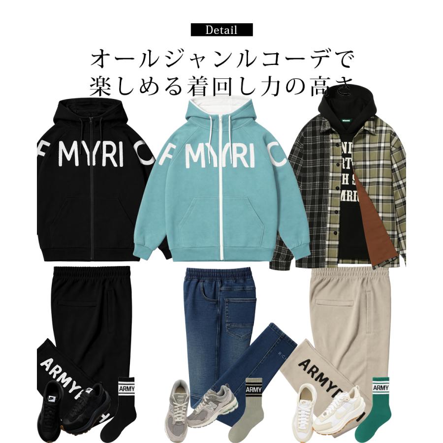 サガラ刺繍フルジップパーカー セットアップ メンズ 秋服 冬服 秋冬