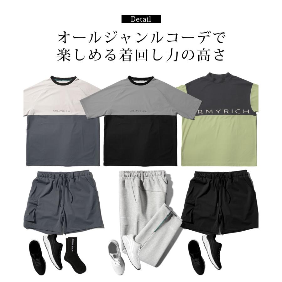 新品　ラッセルノ　セットアップ　ハーフジップ　半袖シャツ　ハーフパンツ　サイズ4 トップイズム TopIsm ゴルフウェア セットアップ 上下 メンズ