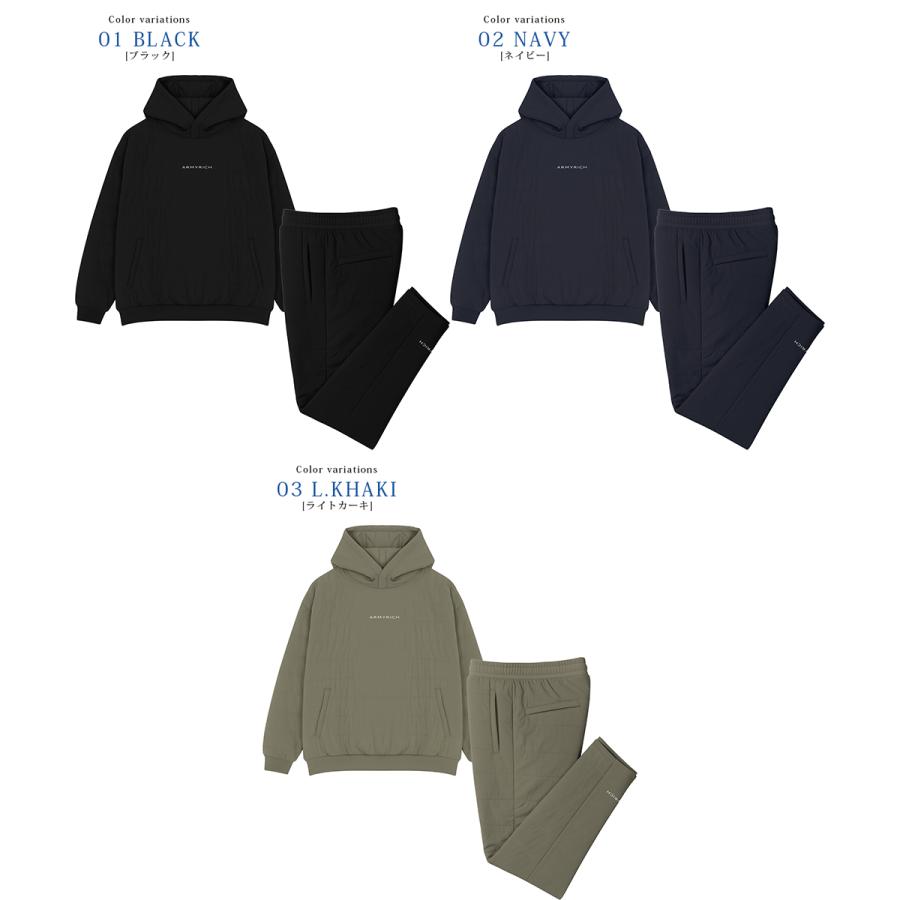 ARMYRICH 裏ボア キルティング セットアップ メンズ 秋服 冬服 秋冬