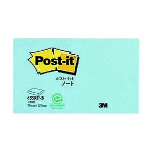 3Mジャパン ３Ｍ　ポスト・イット　７５Ｘ１２７ｍｍ　１００枚　ブルー   655RP-B | 