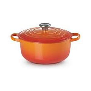 LECREUSET シグニチャー ココット・ロンド（20cm）（シルバーツマミ