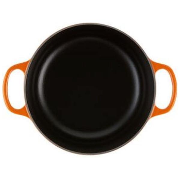 LECREUSET シグニチャー ココット・ロンド 20cm オレンジ（中黒