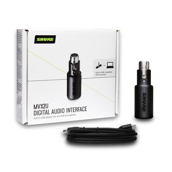 SHURE(シュア) ヘッドホン出力付きXLR-USB変換アダプター   MVX2U | SHURE | 05
