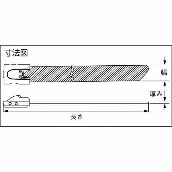 パンドウイット フルコーティングステンレススチールバンド　青　MLTFC4HLP316BU （1袋50本） |  | 02