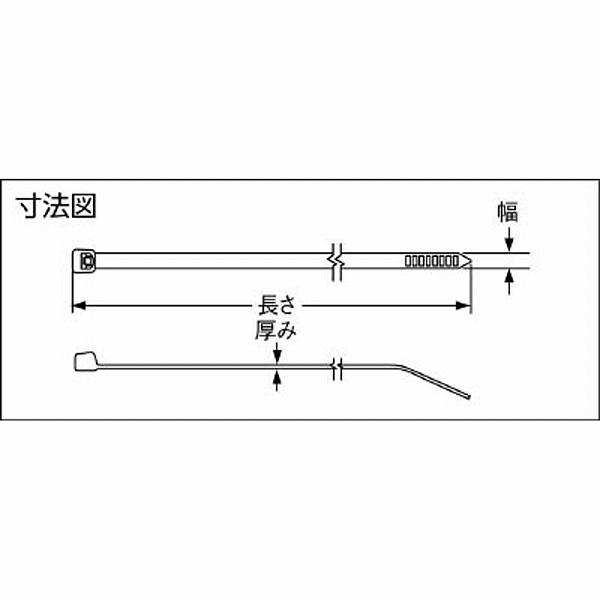 パンドウイット ナイロン結束バンド　黄　PLT4SC4Y （1袋100本） |  | 02