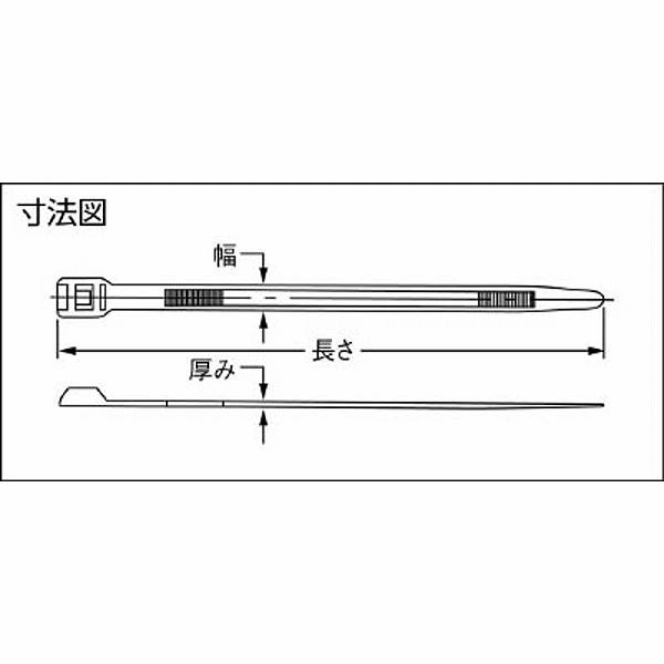 パンドウイット 結束バンド　インラインタイ　耐候性　ダークブルー　IT9100CUV6 （1袋100本） |  | 01