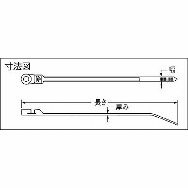 パンドウイット ネジ止めタイプナイロン結束バンド　耐候性黒　PLC3SS10C0 （1袋100本） |  | 01