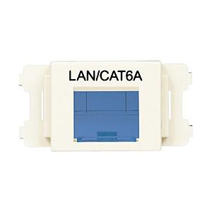 パンドウイット パンドウイット　ＪＩＳプレート用シャッター付きアダプタ　オフホワイト　ＬＡＮ・ＣＡＴ６Ａ　（１０個入）   CMASSP6AIW-X | 