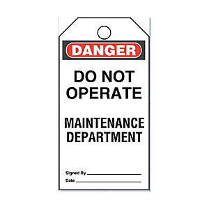 パンドウイット パンドウイット　セーフティタグ　ＤＯ　ＮＯＴ　ＯＰＥＲＡＴＥ　ＰＶＴ−４４ PVT-44                              6260 | 