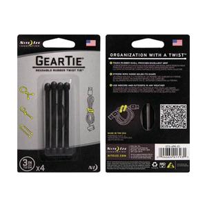 NITE IZE ヘッドホンキーパーツ GEAR TIE 3inc　GT34PK01 [振込不可] | nite
