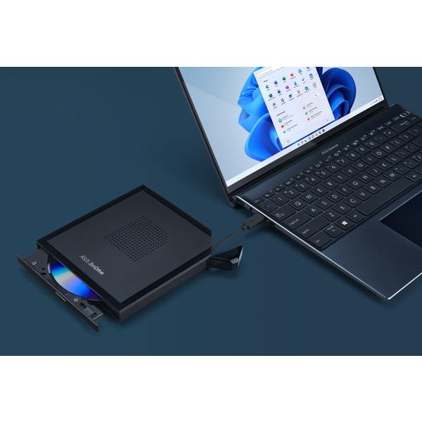 ASUS(エイスース) ポータブルDVDドライブ ZenDrive V1M (SDRW-08V1M-U)(Windows11対応/Mac) ブラック SDRW-08V1M-U/BLK/G/AS/P2G | ASUS | 03