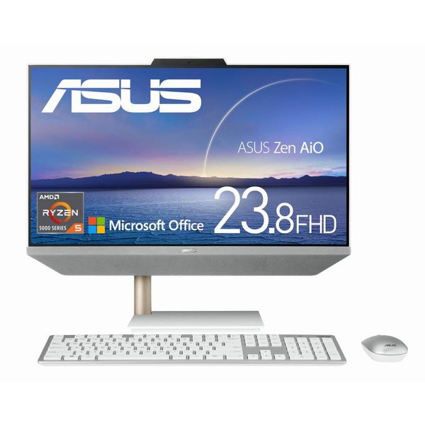 ASUS(エイスース) M5401WYAK-WA032WS デスクトップパソコン ZenAiO 24 ホワイト ［23.8型 /AMD Ryzen5 /メモリ：16GB /SSD：512GB /2022年11月モデル］