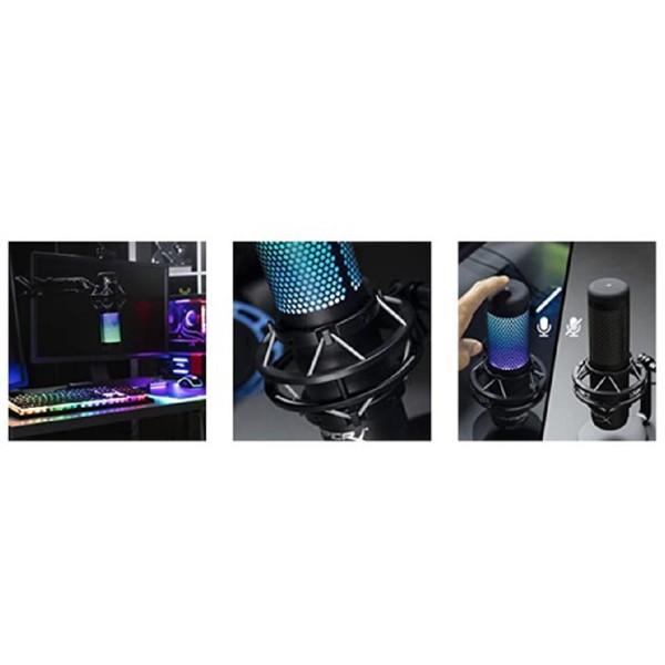 HYPERX 4P5P7AA ゲーミングマイク QuadCast S ブラック [USB