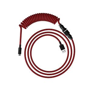 HYPERX キーボードケーブル [USB-C ⇔ USB-A(PC側) /1.37m]  レッド/ブラック 6J677AA 【864】 | 