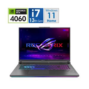 G814JV-I7R4060 ゲーミングノートパソコン ROG Strix G18 エクリプスグレー ［RTX 4060/Windows11 Home/intel Core i7/メモリ：16GB/SSD：512GB/日本語版キー… | ASUS