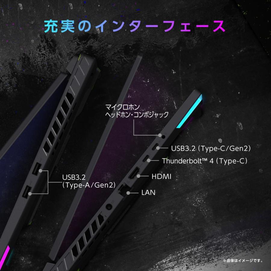 G814JV-I7R4060 ゲーミングノートパソコン ROG Strix G18 エクリプスグレー ［RTX 4060/Windows11 Home/intel Core i7/メモリ：16GB/SSD：512GB/日本語版キー… | ASUS | 08
