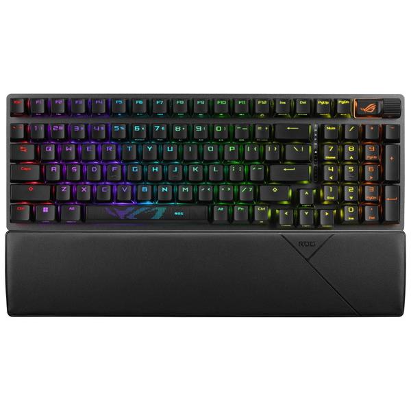 ゲーミングキーボード＋リストレスト ROG Strix Scope II 96 Wireless(英語配列) ブラック SCOPE/2/96/WL/NXSW/US/ABS ［有線・ワイヤレス /Bluetooth・USB］ | ASUS | 01