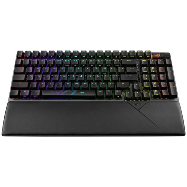 ゲーミングキーボード＋リストレスト ROG Strix Scope II 96 Wireless(英語配列) ブラック SCOPE/2/96/WL/NXSW/US/ABS ［有線・ワイヤレス /Bluetooth・USB］ | ASUS | 02