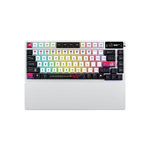 ASUS(エイスース) ゲーミングキーボード＋リストレスト ROG Azoth X(英語配列) ホワイト ROG/AZOTH/X/SNOW2 ［有線・ワイヤレス /Bluetooth・USB］ 【864】 | ASUS