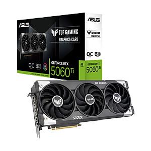 ASUS(エイスース) グラフィックボード TUF Gaming GeForce RTX 5060 Ti 8GB GDDR7 OC Edition  TUF-RTX5060TI-O8G-GAMING ［GeForce RTXシリーズ /8GB］ | ASUS