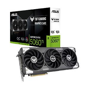 ASUS(エイスース) グラフィックボード TUF Gaming GeForce RTX 5060 Ti 16GB GDDR7 OC Edition  TUF-RTX5060TI-O16G-GAMING ［GeForce RTXシリーズ /16GB］ | ASUS