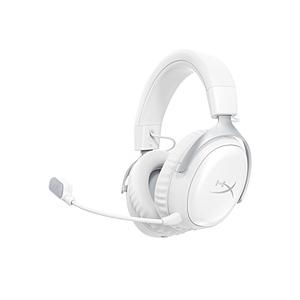 HYPERX AX6G1AA ゲーミングヘッドセット Cloud III S ホワイト ［ワイヤレス（Bluetooth/USB-C＋USB-A） /両耳 /ヘッドバンドタイプ］ | 