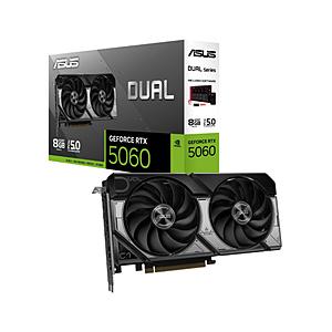 ASUS(エイスース) グラフィックボード Dual GeForce RTX 5060 8GB GDDR7 OC Edition  DUAL-RTX5060-O8G ［GeForce RTXシリーズ /8GB］ [振込不可][代引不可] | ASUS