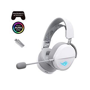 ASUS(エイスース) ROG/PELTA/WH ゲーミングヘッドセット ROG Pelta ホワイト ［ワイヤレス（Bluetooth＋USB-C）＋有線 /両耳 /ヘッドバンドタイプ］ | ASUS