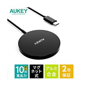 AUKEY ワイヤレス充電器 マグネット式 Aircore 10W  ブラック LC-A1S-BK ［10W］ | 