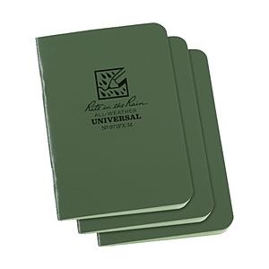 RITR 3　1/4X4　5/8　ミニステイプルノートブック（３冊セット）ユニバーサル・グリーン | 