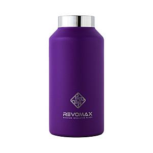 炭酸対応真空断熱ボトル REVOMAX WITHOUT CAP 12oz［355ml/ワンタッチ］【水筒本体のみ・キャップ別売】 REVOMAX ライラックパープル DWF-12526B-JP-CL ［炭… | 
