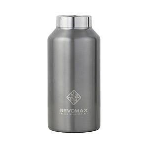 炭酸対応真空断熱ボトル REVOMAX WITHOUT CAP 12oz［355ml/ワンタッチ］【水筒本体のみ・キャップ別売】 REVOMAX ガンメタル DWF-12015B-JP-CL ［炭酸対応］ | 