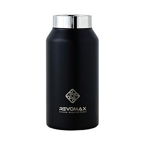 炭酸対応真空断熱ボトル REVOMAX WITHOUT CAP 9oz［266ml/ワンタッチ］【水筒本体のみ・キャップ別売】 REVOMAX オニキスブラック DWF-09419S-A-JP-CL ［炭酸… | 
