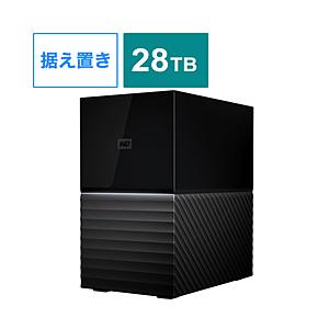Western Digital WDBFBE0280JBK-JEEX ［28TB /据え置き型］ 大容量RAID 外付けHDD 【My Book Duo 2021EX】 ブラック | Western Digital
