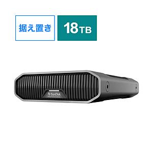 SANDISKPROFESSIONAL SDPHF1A-018T-SBAAD 外付けHDD USB-C接続 G-DRIVE 