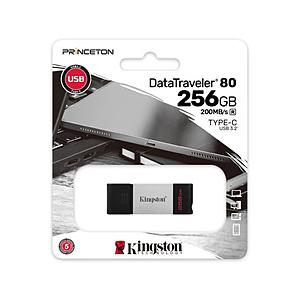 Kingston USBメモリ DataTraveler 80(Chrome/Mac/Windows)  KF-U2M256-7I ［256GB /USB TypeC /USB3.2 /キャップ式］ 【864】 | 