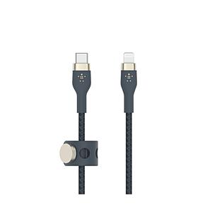 BELKIN BOOST↑CHARGE PRO Flexライトニング to USB-Cケーブル 1m  ブルー CAA011BT1MBL 【864】 | Belkin