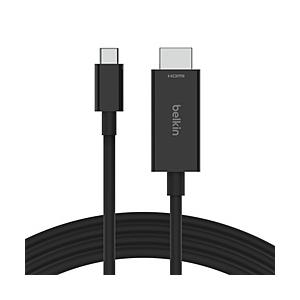 BELKIN USB-C ⇔ HDMI ケーブル [映像 /2m /8K・HDR対応]   AVC012bt2MBK | Belkin