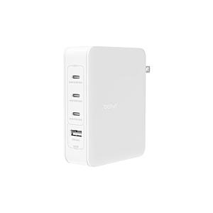 BELKIN BELKIN 140W 4ポート GaN PD対応 急速AC充電器  ホワイト WCH014DQWH ［4ポート /USB Power Delivery対応 /GaN(窒化ガリウム) 採用］ | Belkin