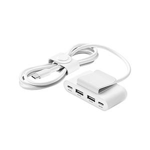 BELKIN BUZ001bt2MWHB7　RockStar 30W 4ポート充電分配器　ホワイト   BUZ001bt2MWHB7 | Belkin