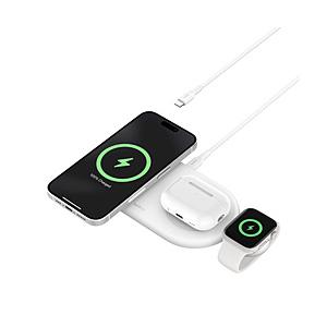 BELKIN BoostCharge Pro Qi2 3-in-1 ワイヤレス充電器  ホワイト WIZ022qcWH ［USB Power Delivery対応 /3ポート /15W］ | Belkin