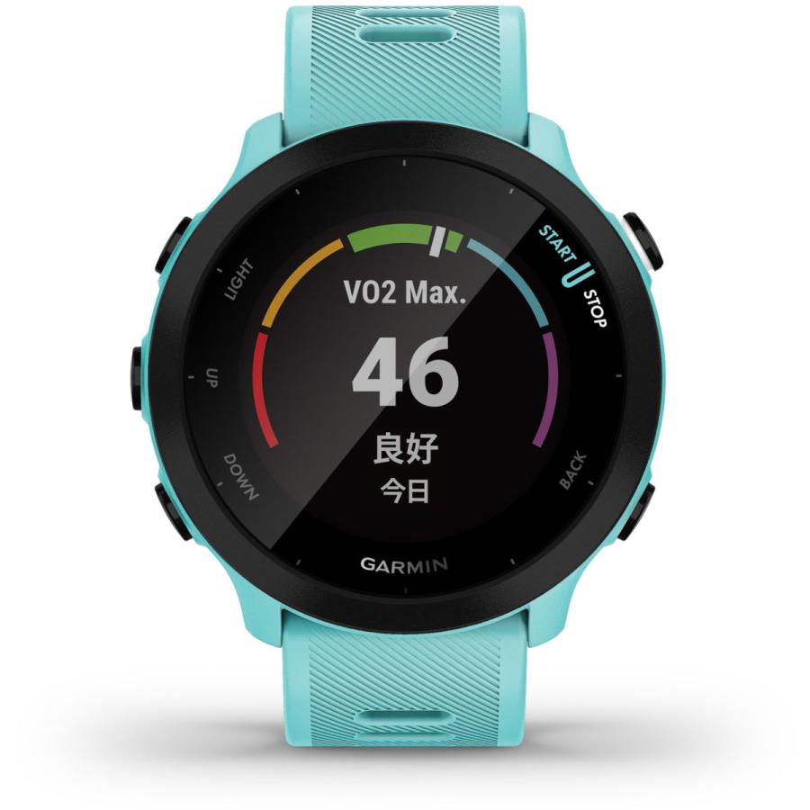 GARMIN(ガーミン) 010-02562-42 ForeAthlete 55 (フォアアスリート 55) GPSランニングウォッチ GARMIN（ガーミン） Aqua｜y-sofmap｜04